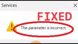 The Parameter is Incorrect in windows 11 for Bluetooth and other Services Fix for All [upl. by Nolyarg730]