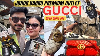 JOHOR BAHRU PREMIUM OUTLET UPTO 70 OFF ON GUCCI STORE [upl. by Rydder]