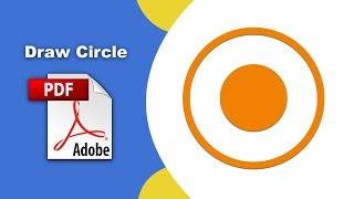 How to draw a circle shape in a pdf document Comment using Adobe Acrobat Pro DC [upl. by Wise]