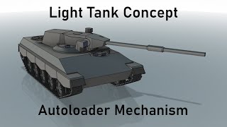 105mm Gun Autoloader Mechanism [upl. by Ringe]