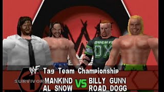 WWF No Mercy  Mankind amp Al Snow vs New Age Outlaws  Survivor Series 1999 Expert [upl. by Enenaej]