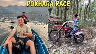 POKHARA PUGEY RACE KO LAGI😍 ​⁠alishakhadgi9769 SANGA  POKHARA ENDURO 2024  DIRTBIKE CX 250R [upl. by Winer]