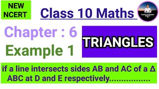 Class 10 Maths  Chapter 6  Example 1  Triangles  NEW NCERT  Cbse [upl. by Pasia]