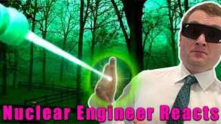 Nuclear Engineer Reacts to styropyro quotI Built a Long Range LASER Turret in my Yardquot [upl. by Ecinhoj]