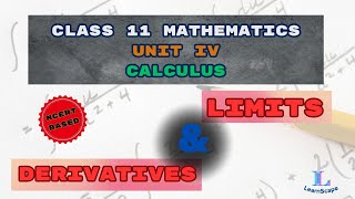 Limits and Derivatives  Class 11 mathematics Calculus NCERT Based [upl. by Arais]