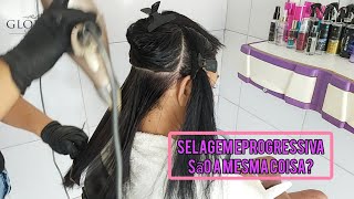 SELAGEM ORGÂNICA ALISA  QUAL A DIFERENÇA DE SELAGEM PARA PROGRESSIVA  CABELO LISO SEM CHAPINHA [upl. by Bronson580]