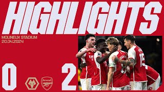 TROSSARD AND ODEGAARD SECURE ALL THREE POINTS 🤩  HIGHLIGHTS  Wolves vs Arsenal 02  PL [upl. by Sherburn]