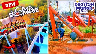 Drayton Manor HUGE CONSTRUCTION  NEW Shockwave  SPINNING Coaster [upl. by Mccahill]