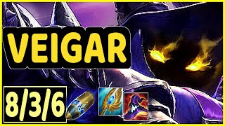 VEIGAR VS SMOLDER  836 KDA MID GAMEPLAY [upl. by Yaras]