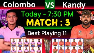 LPL 2024  3rd Match  Colombo strikers vs Kandy falcons  Colombo vs Kandy 3rd match 2024 CS vs KF [upl. by Ylekalb]