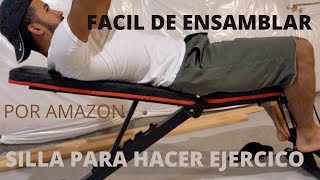 Banco de pesas ajustable para ejercicio de cuerpo completo SILLA PARA EJERCICIO COMPRANDA EN AMAZON [upl. by Xxam]