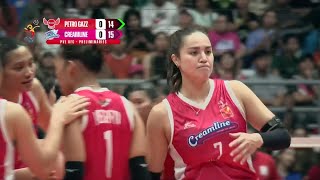 Gumabao Galanza TURN UP THE HEAT for Creamline vs Petro Gazz 🔥202425 PVL AllFilipino Conference [upl. by Schuman]