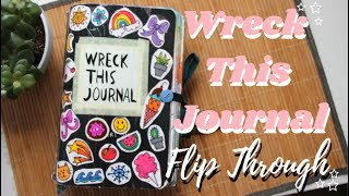 MY COMPLETE WRECK THIS JOURNAL  finished wreck this journal flip through [upl. by Derfla]