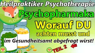 Heilpraktiker Psychotherapie Psychopharmaka beliebte amp häufigste Prüfungsfragen im Gesundheitsamt [upl. by Nilo]