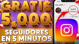 COMO GANAR SEGUIDORES EN INSTAGRAM GRATIS 2024  5000 SEGUIDORES EN INSTAGRAM EN 10 MINUTOS [upl. by Noyr31]