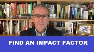 How to Find an Impact Factor [upl. by Nylirahs956]