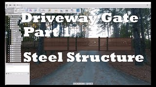 DIY Steel amp Wood Cantilevered Driveway Gate  Part 1 [upl. by Eerok906]