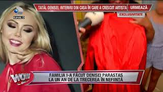 WOWBIZ 23072018  Familia Denisei ia facut parastas la un an de la trecerea in nefiinta [upl. by Margi]