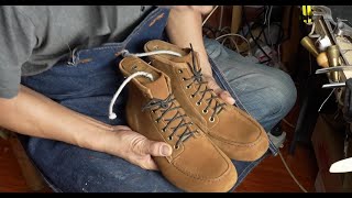 Moc Toe Boots Handmade from Leather  Watch a Cobbler Craft Boots from Start to Finish [upl. by Nevada801]