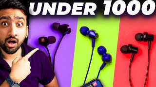 BEST Wired Earphones UNDER 1000 in India 2023⚡ULTIMATE Tests amp Comparison⚡in Hindi ⚡ [upl. by Yelda882]