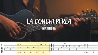 Cómo tocar MARINERA  LA CONCHEPERLA en Guitarra Fingerstyle  Tutorial  TAB fácil [upl. by Moffit]