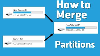 How to Merge Extend Partitions of an HDD SSD USB [upl. by Ynaitirb]