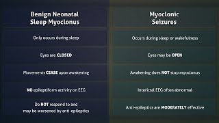 Benign Neonatal Sleep Myoclonus vs Myoclonic Seizures [upl. by Ennahoj]