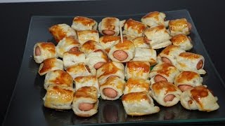 Recette Saucisses feuilletées [upl. by Merle]