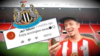 REACTING TO NEWCASTLE FANS COMMENTS ON SUNDERLANDS RELEGATION [upl. by Nnylekoorb]