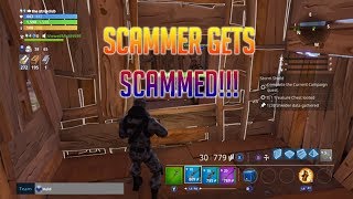 SCAMMER Gets Scammed Then starts Crying Fortnite [upl. by Olvan297]