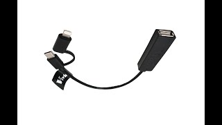 Vividia U101 U2i adapter for USB Cameras to iOS Devices such as iPhone and iPad [upl. by Saddler]