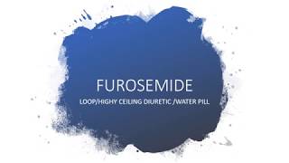 FUROSEMIDEWATER PILLUSESSIDE EFFECTSCONTRAINDICATIONSWARNING [upl. by Adnhoj]