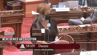 Senator Durazo and Senator Leyva on SB 639 [upl. by Idnac]