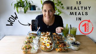 15 Healthy Meals In 1 Hour [upl. by Aminta]