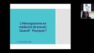 Lhémogramme en médecine de travail Quand Pourquoi [upl. by Hgielrahc]