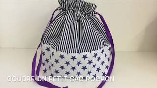 Coudre un petit sac pochon  Tuto Couture Madalena [upl. by Aliban843]