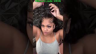 Quickly GLUELESS Install Pre Styled Braided 13x6 HD Lace Curly Frontal Wig [upl. by Bajaj]