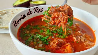 RECETA BIRRIA de RES  Paso a Paso [upl. by Leonteen]