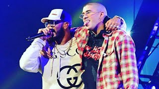 Anuel AA y Bad Bunny Primera vez en Tarima Juntos [upl. by Ymmak]