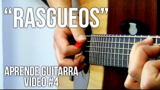 Rasgueos para guitarra Principiantes  Aprende guitarra 4 [upl. by Isyak]