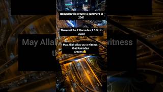 Ramadan in 2030 When Ramadan will return in the summer season shortvideo shorts shortsfeed [upl. by Eityak]