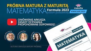 Maturita  Matura próbna z matematyki 2023 PP [upl. by Bette-Ann]