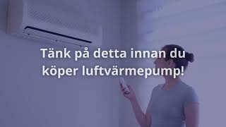 Luftvärmepump bäst i test Tips och råd [upl. by Talich]