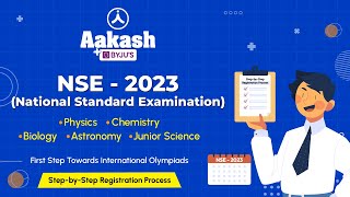 National Standard Examination NSE 2023  StepbyStep Registration Process  Aakash BYJUS [upl. by Dnar223]