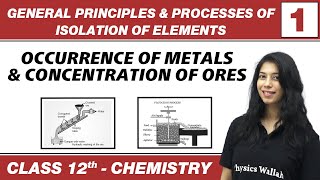 General Principles amp Processes of Isolation of Elements 01  Occurrence of Metals  Class 12 NCERT [upl. by Melmon]