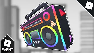 EVENT How to get RICKS BOOM BOX in VEHICLE SIMULATOR READY PLAYER TWO  Roblox [upl. by Rolyat]