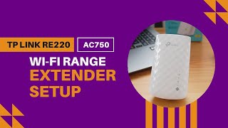 tplink re220 ac750 wifi range extender setup [upl. by Ahsinauj791]