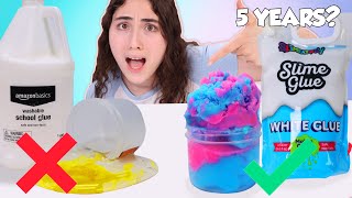 DOES SUPER OLD GLUE MAKE SLIME [upl. by Nnylarat]