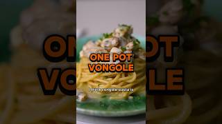 Best vongole pasta  made in one pot shorts [upl. by Akemahs]