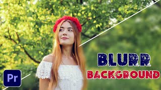 How to Make Video Background Blur in Premiere Pro me Background Blur kaise kare [upl. by Jennings]